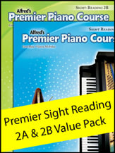 Alfred's Premier Piano Course, Sight Reading Levels 2A & 2B piano sheet music cover